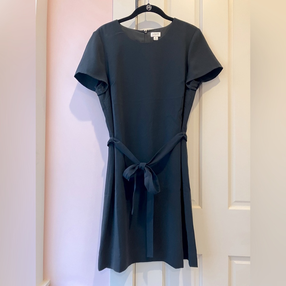 J. Crew black dress w/ tie waist